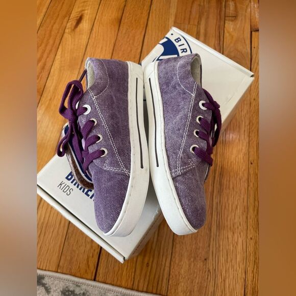 Birkenstock Kids Arran Canvas Sneaker Shoes purple (Brand New) size 30 EU 12 US - Picture 4 of 8
